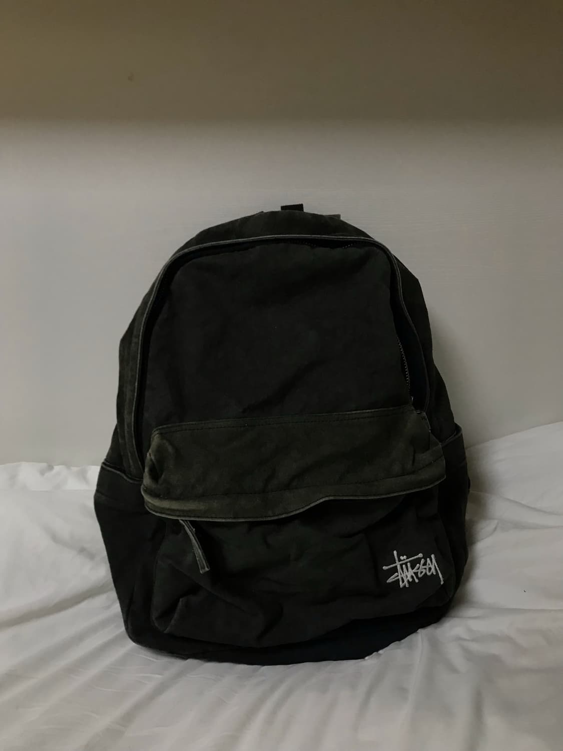 스투시 캔버스 백팩 워시드 블랙 상품이미지1