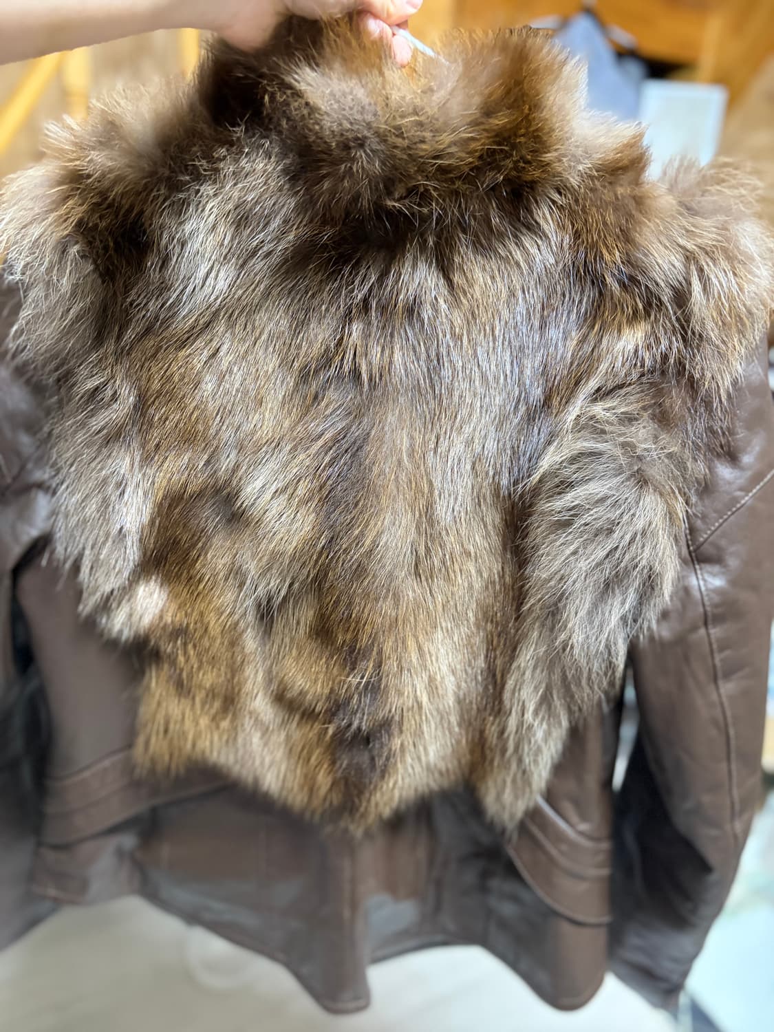 케토 퍼 가죽자켓 퍼자켓 빈티지 리얼레더 리얼퍼 갸루 페어리 펑크 와투케 상품이미지3