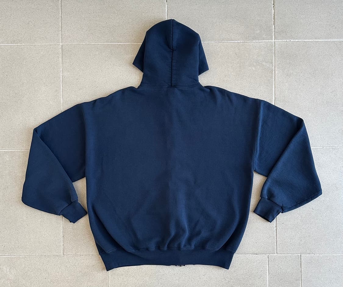 90s 빈티지 러셀 후드집업 네이비 XL 상품이미지2