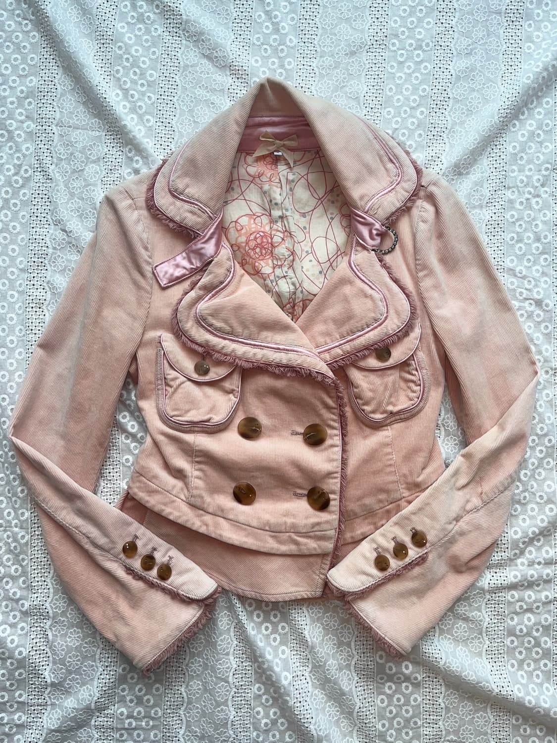 Oz2nd (오즈세컨) Pink suede jacket 상품이미지1