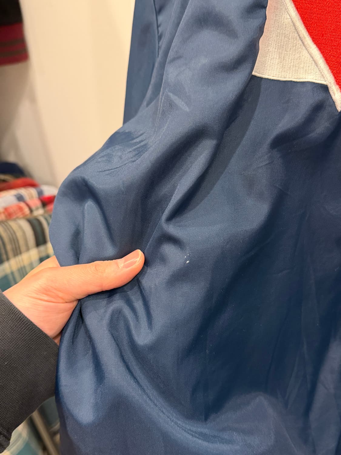 90s Holloway 나일론 쿼터 집업 아노락 후드 웜업 (USA) 상품이미지8