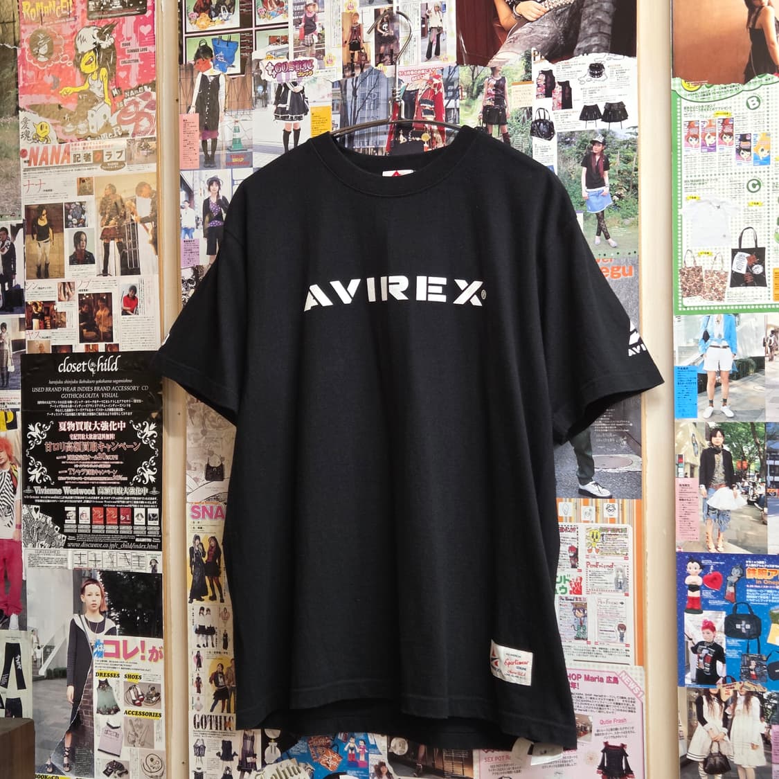 JPN 아비렉스 X 엠엘비 화이트 삭스 오버핏 반팔 상품이미지3