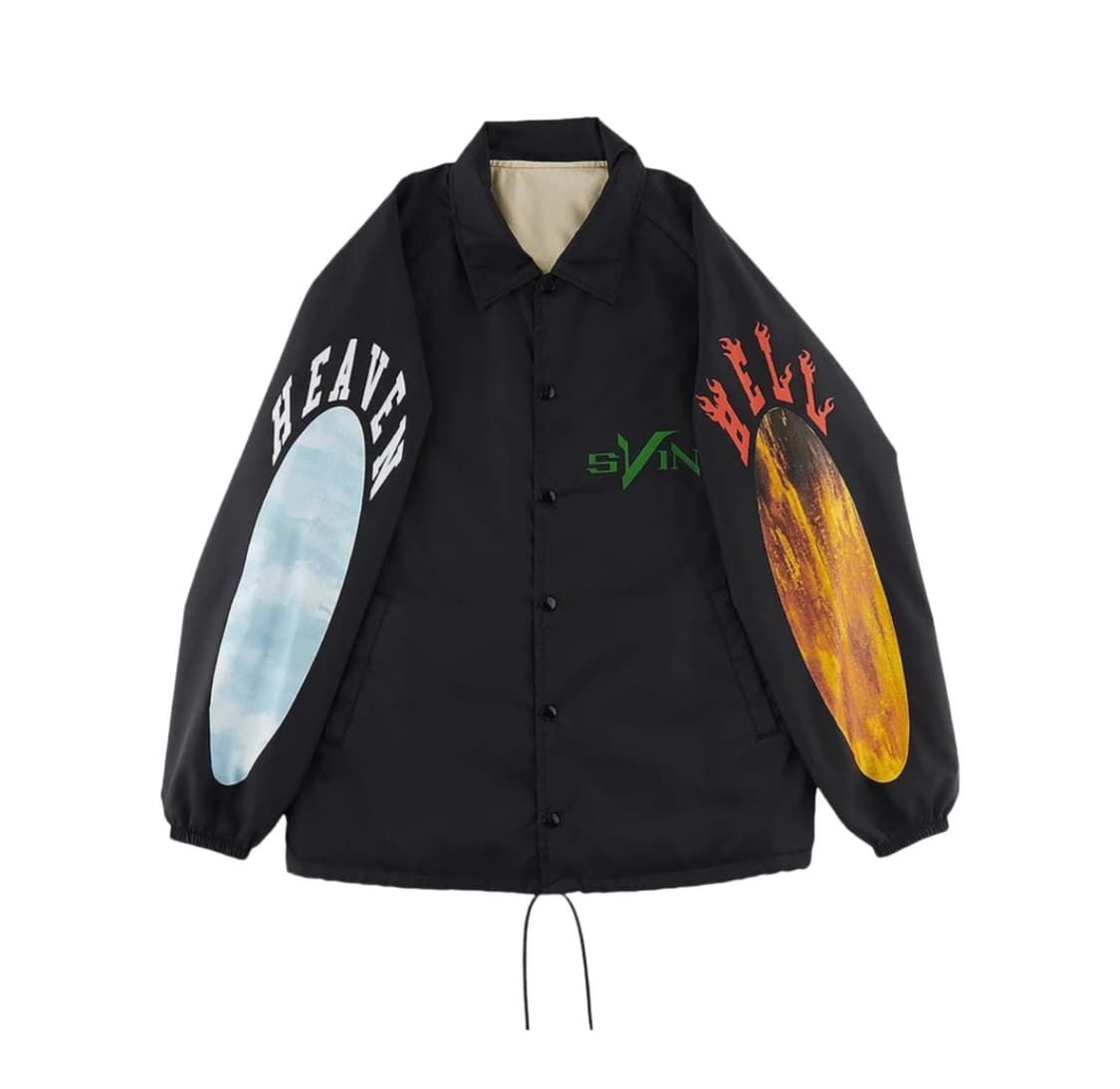 [L] 세인트 마이클 x 브이론 코치자켓 블랙  상품이미지9