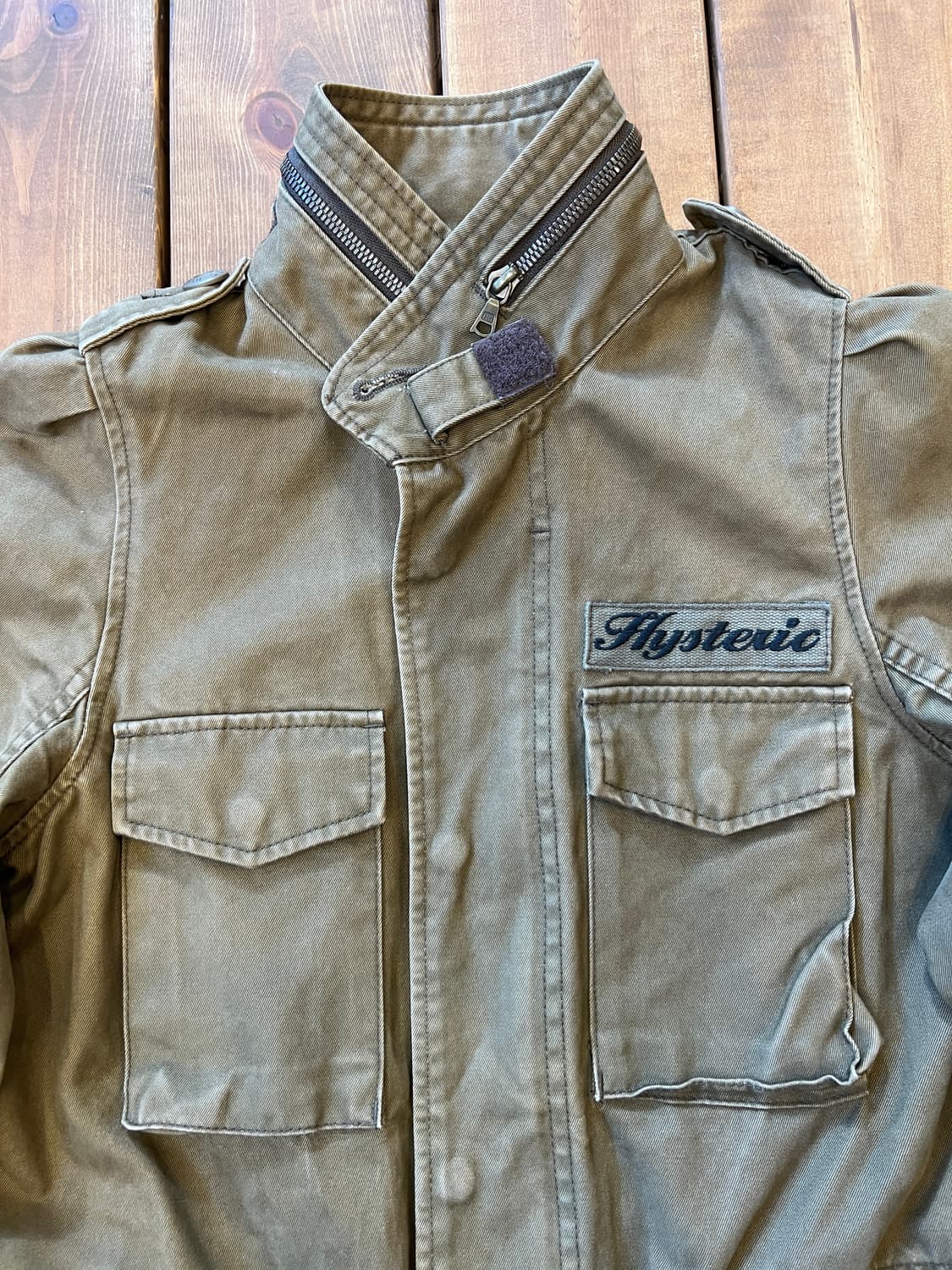 히스테릭 글래머 카키 핑크 야상 상품이미지8