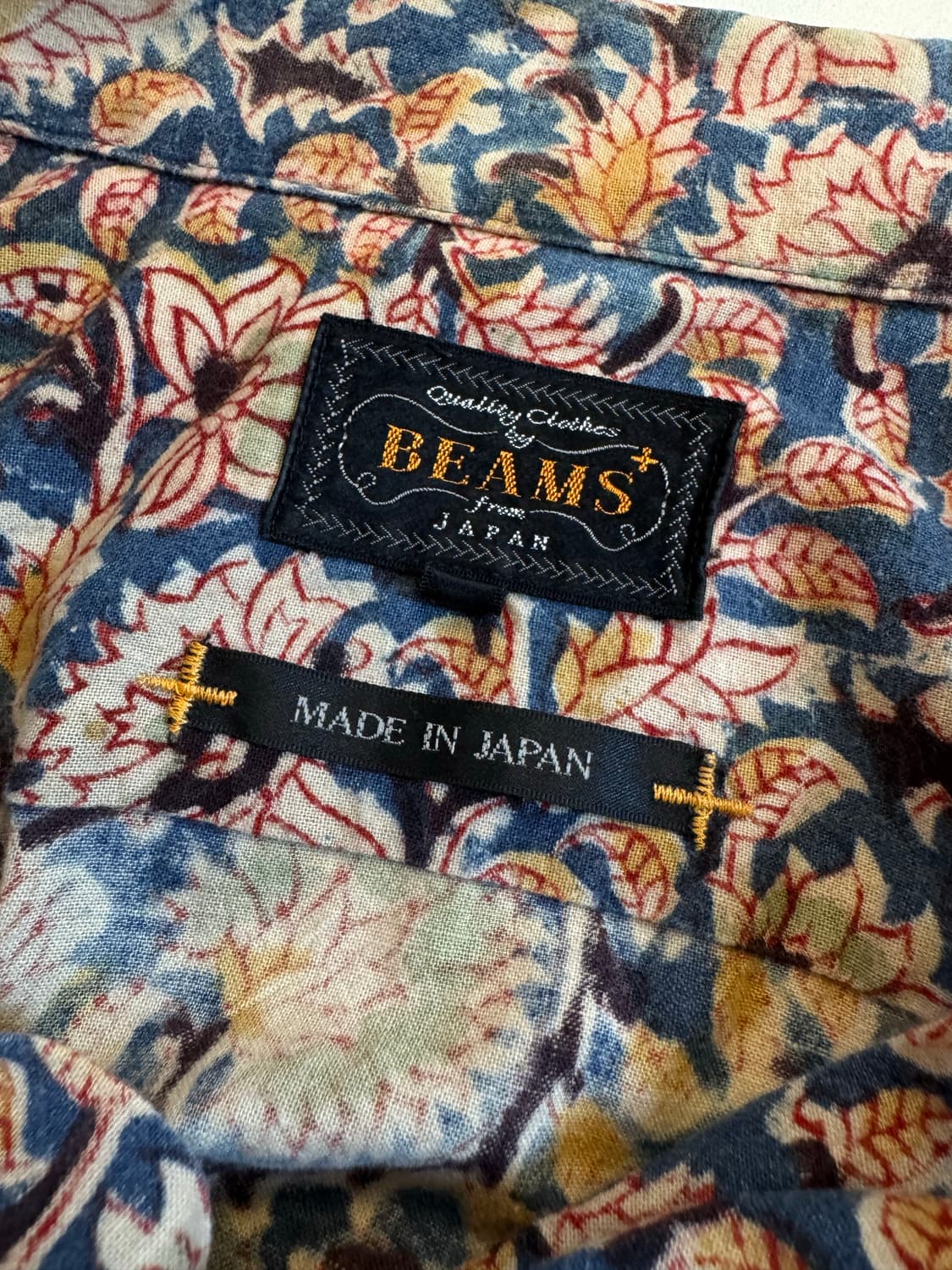 [M]Beams+ 빔즈 플로럴 패턴 반팔셔츠 상품이미지4