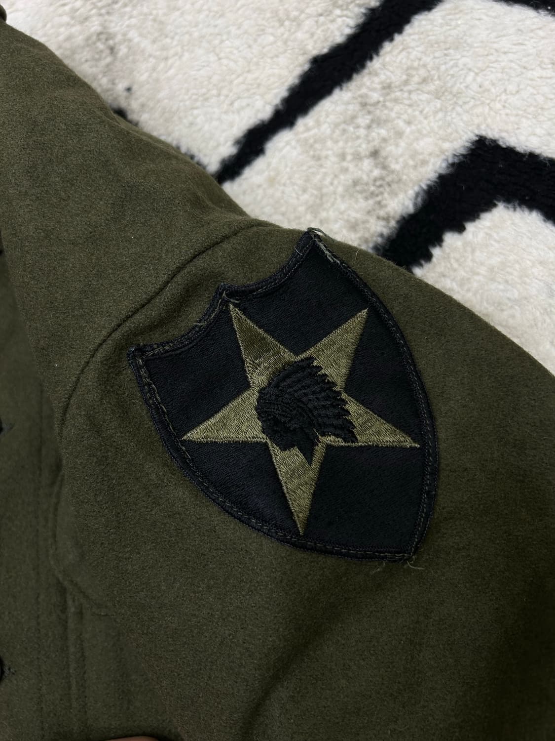 [S]U.S Army 오리지널 필드 울 셔츠/짙은카키 상품이미지4