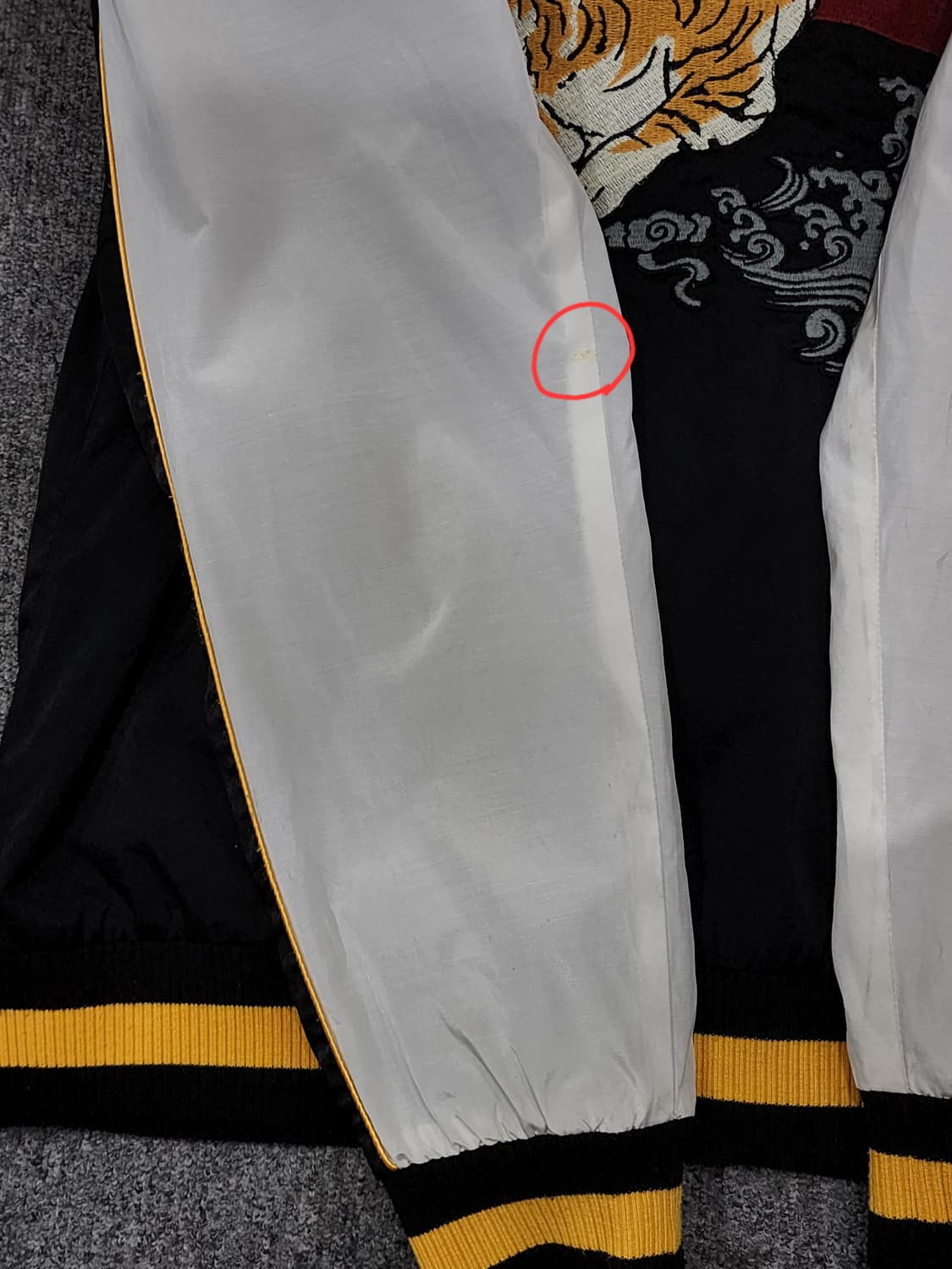 에비수 오리엔탈 타이거 자수 스카쟌 자켓 XL 상품이미지6