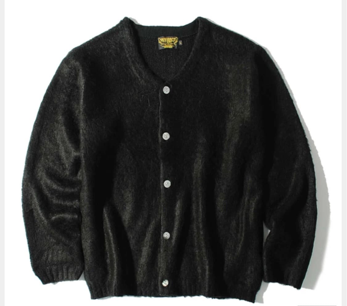 L 유니버드72 모헤어 가디건 블랙 상품이미지1