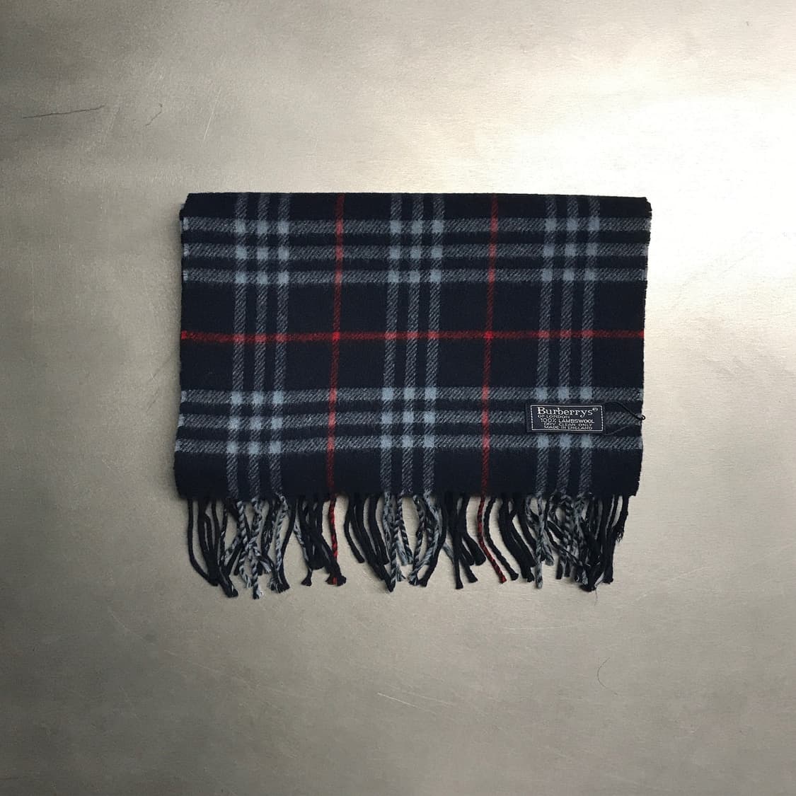 버버리 정품 램스울 머플러 네이비 상품이미지2