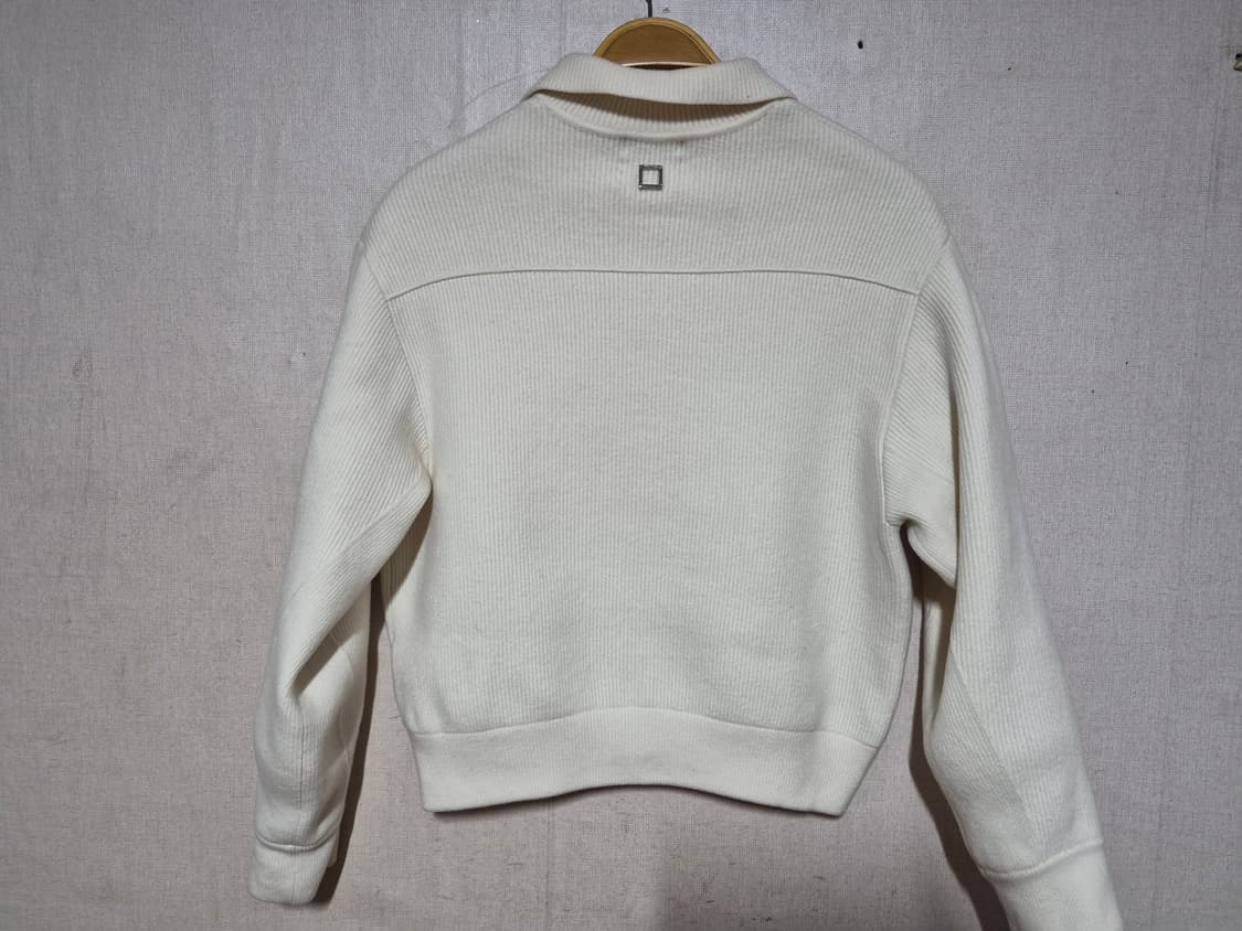 Wooyoungmi 우영미 화이트 니트 하프집업 (48) 상품이미지2