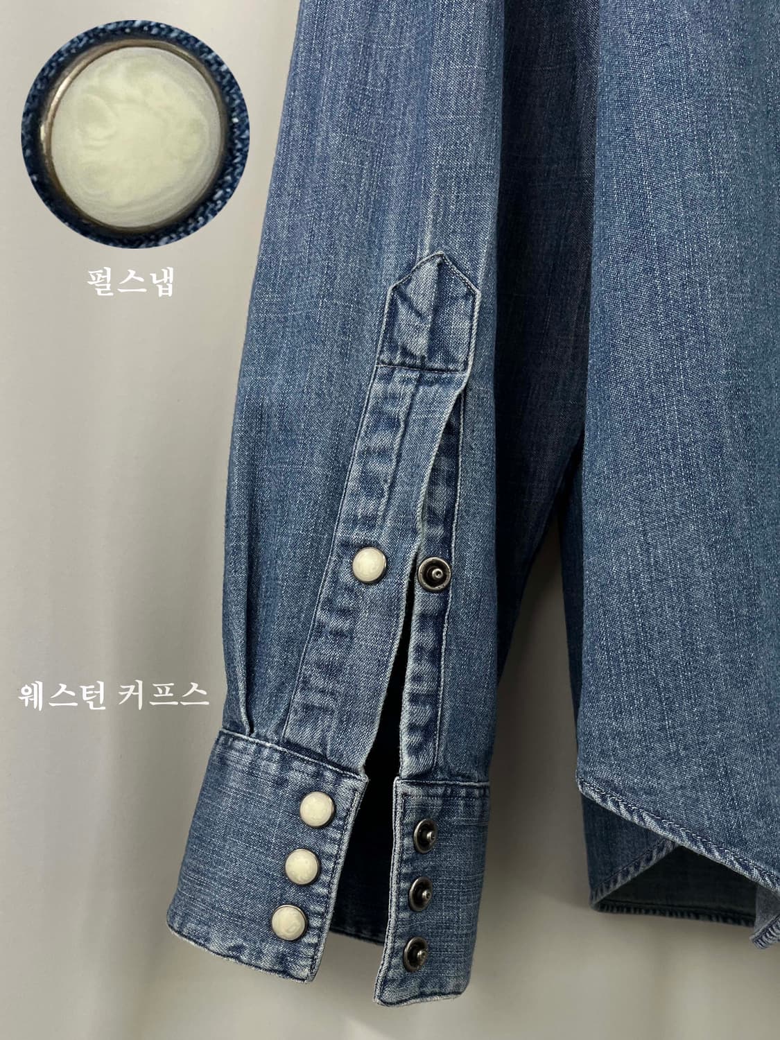폴로 랄프로렌 사우스웨스턴 콘초 데님 웨스턴 셔츠 상품이미지6