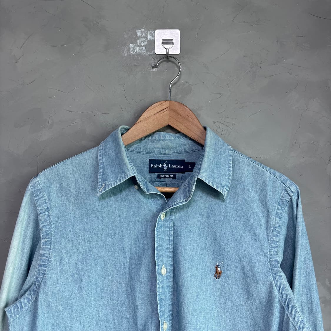 폴로 랄프로렌 데님 샴브레이 셔츠 상품이미지2