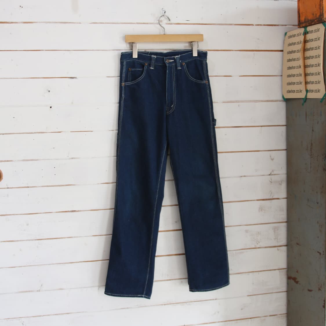 80~90's BIG JOHN 데님 카펜터 팬츠 (여성용 29) 상품이미지2