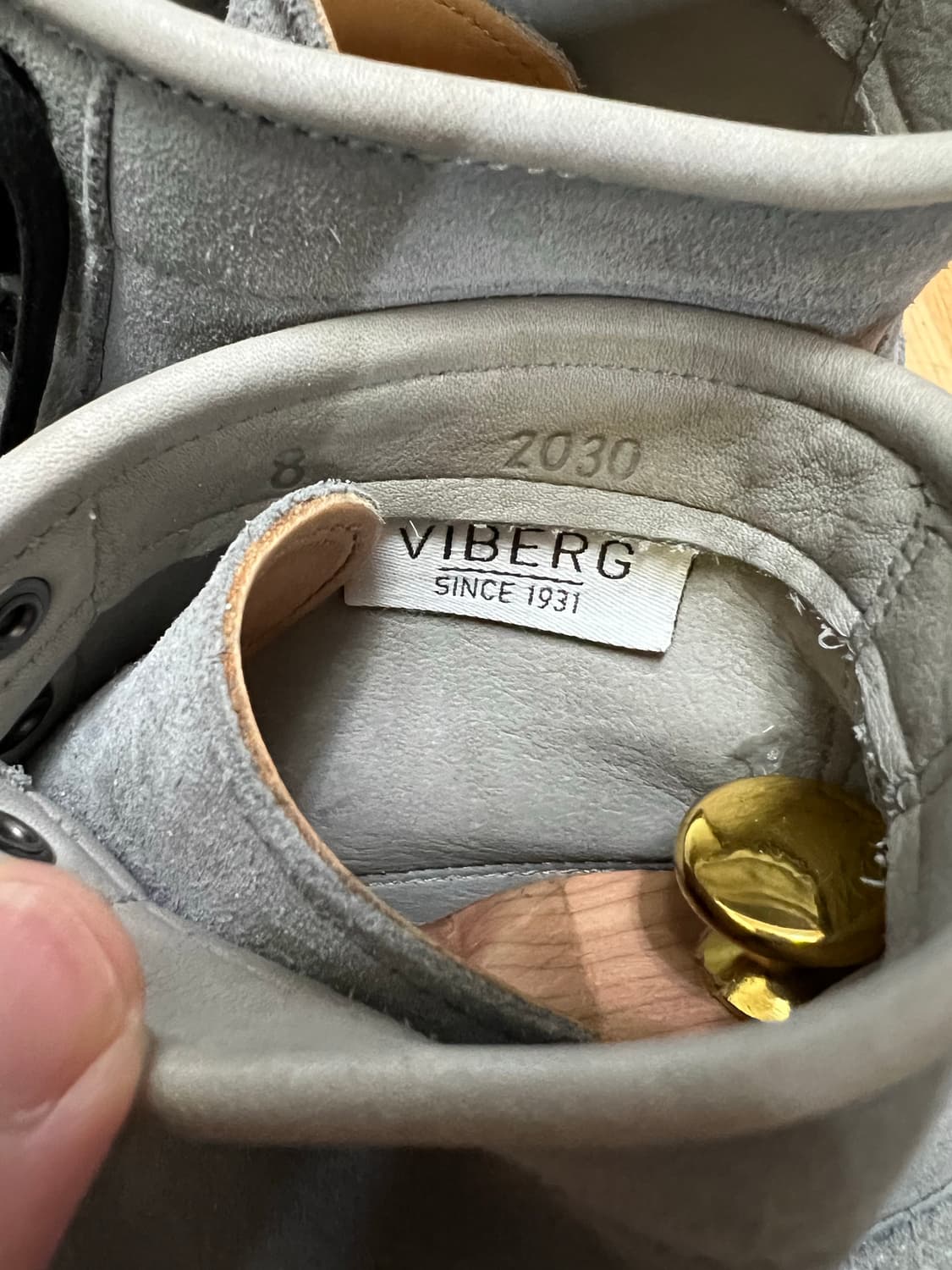 바이버그 스카우트 부츠 그레이 스웨이드 8사이즈  알든 상품이미지8