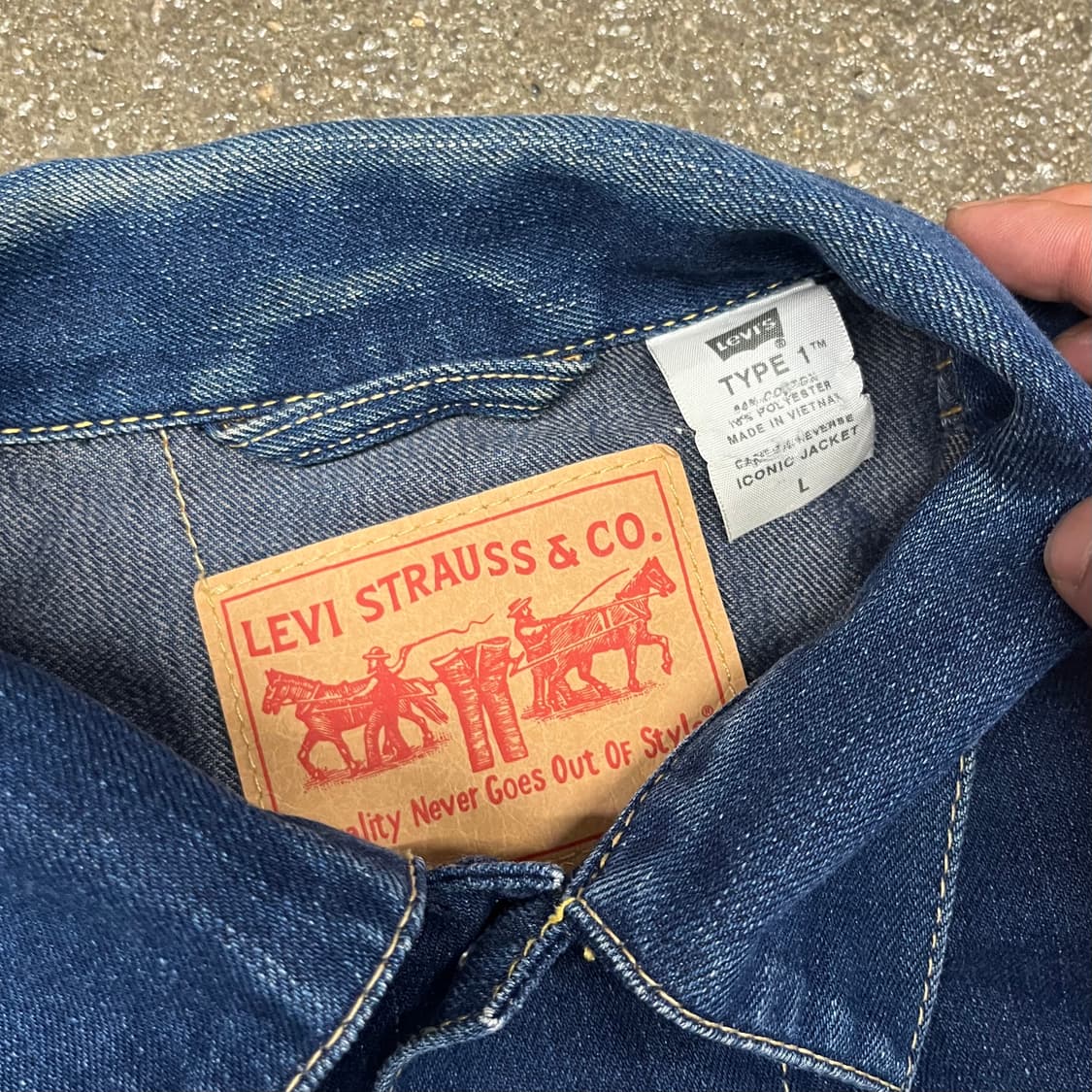 Levis type1 데님 자켓 (105) 상품이미지6