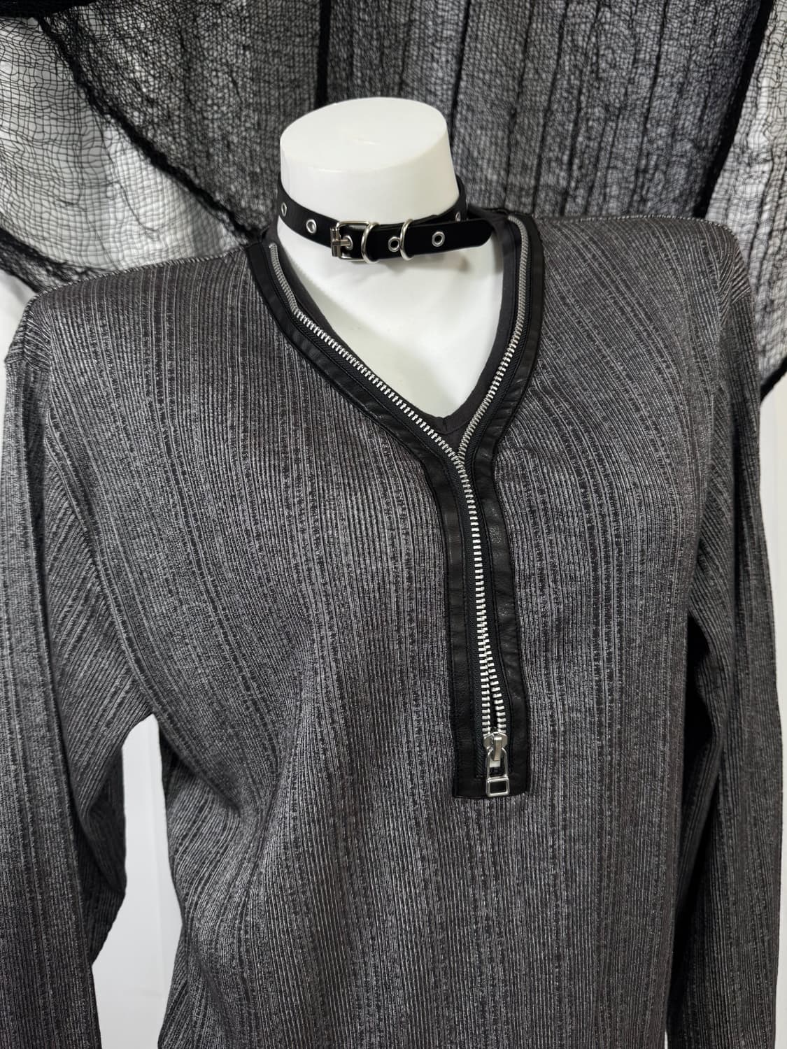 zipper t-shirt 상품이미지2