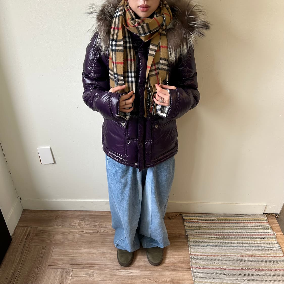 버버리 램스울 노바체크 머플러 상품이미지5