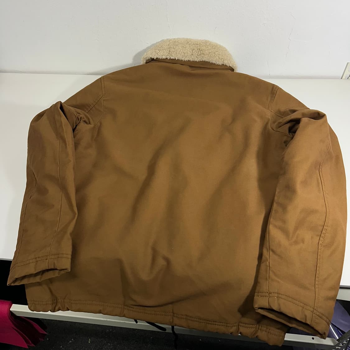 100 자라 브라운 누빔 양털 코치자켓 상품이미지6