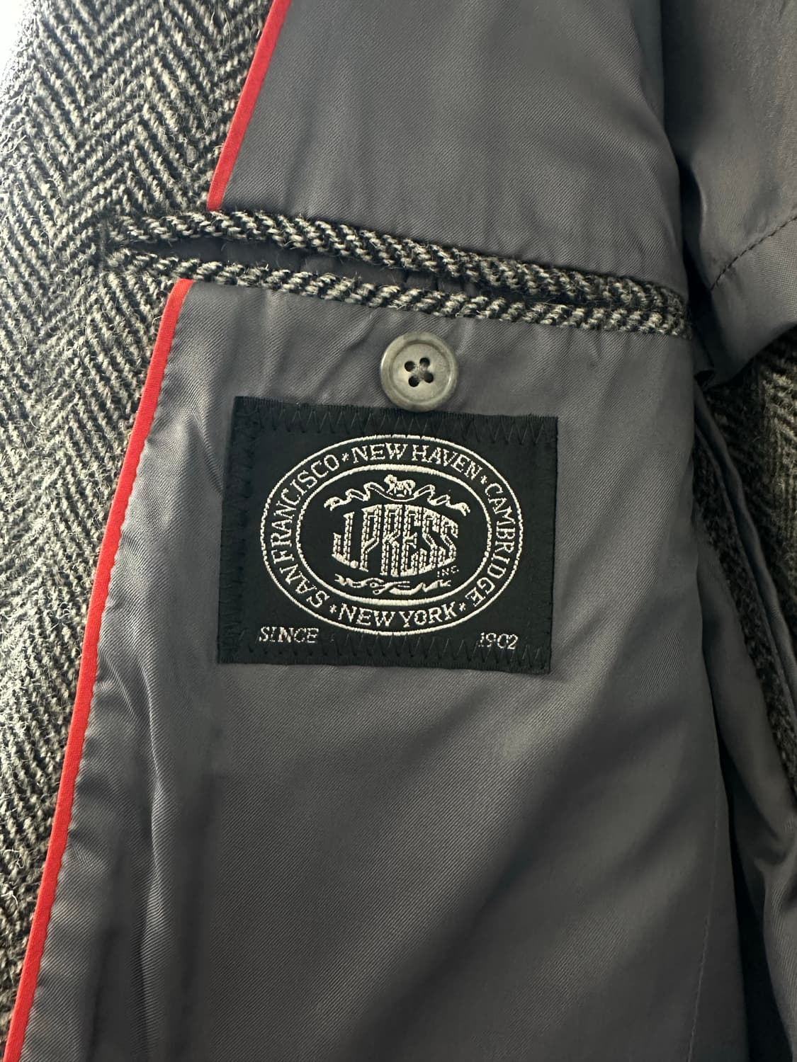 J.PRESS 제이프레스 울 100% 헤링본 코트 상품이미지6