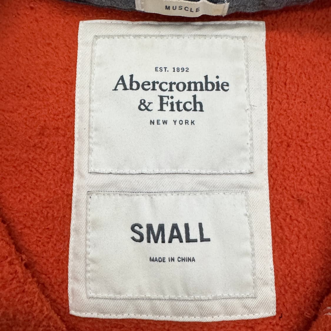 아베크롬비 Y2K 아치로고 후드집업 오렌지 상품이미지4