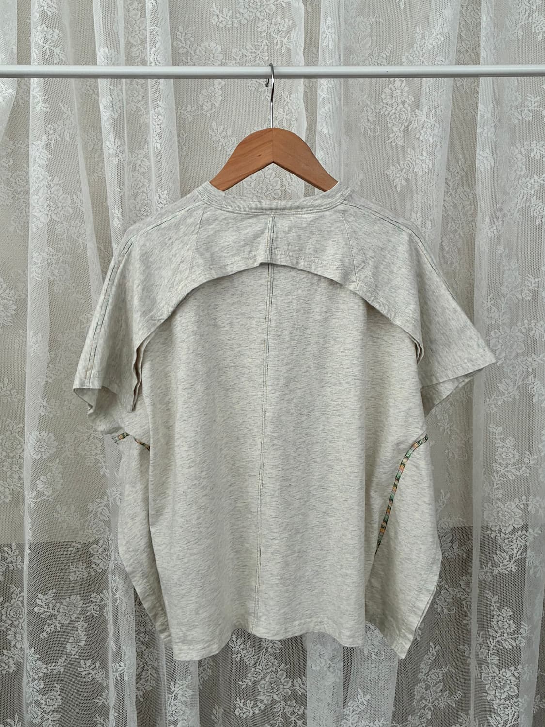 S) 나이키 오버사이즈 반팔 티셔츠 오트밀 상품이미지2