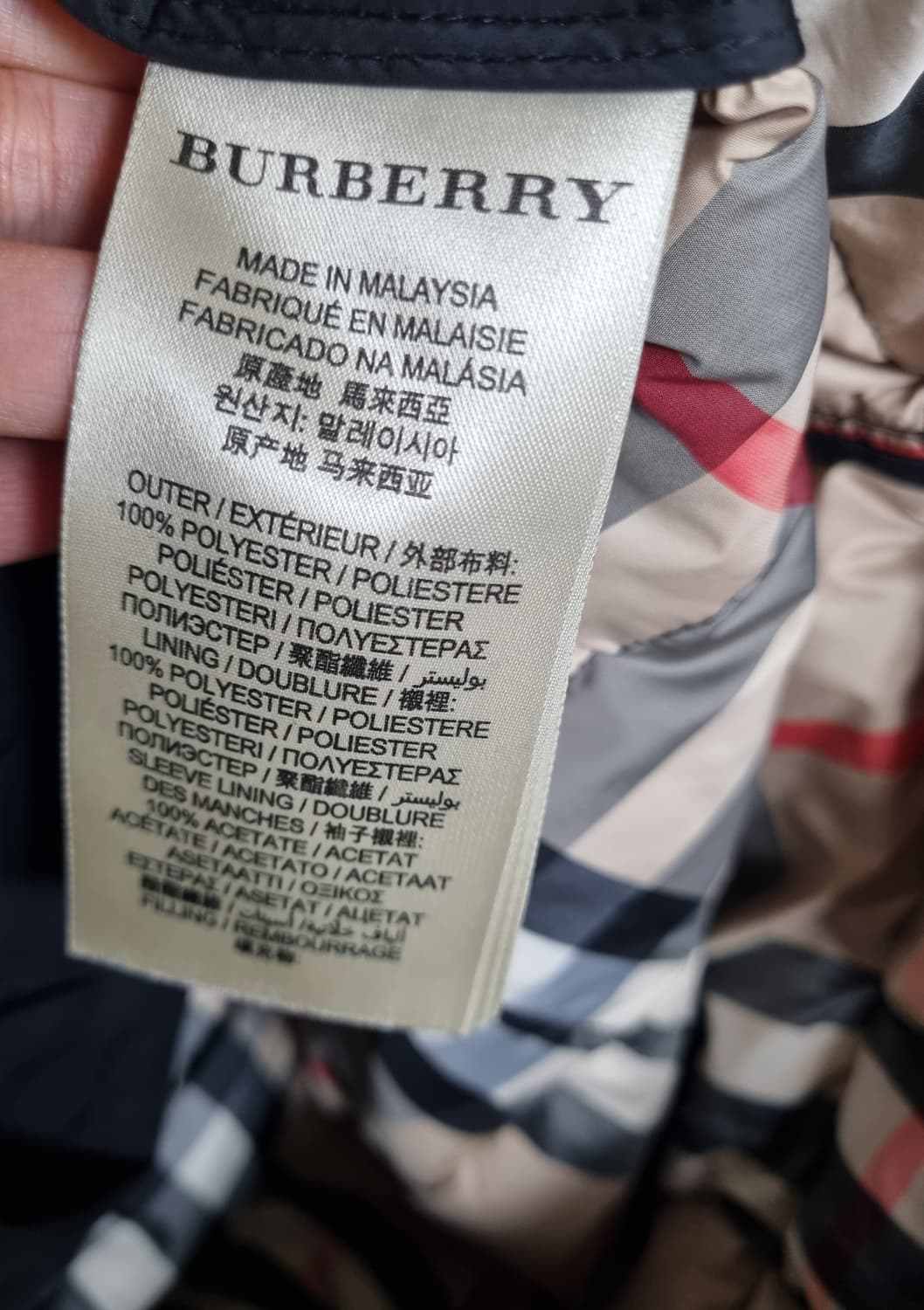 정품)  버버리 브릿  폭스퍼  구스다운 자켓  상품이미지7