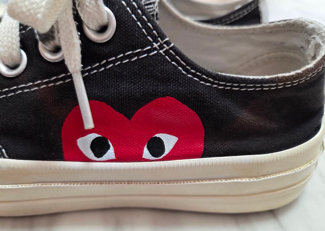 꼼데가르송  x 컨버스  로우 스니커즈 상품이미지3