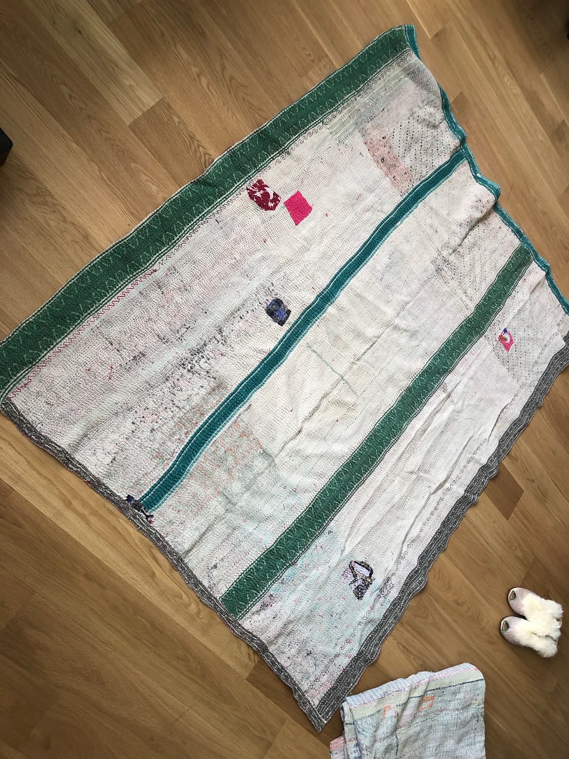 [직수입] 빈티지 인도 패브릭 커버렛 러그 이불 블랭킷 상품이미지5