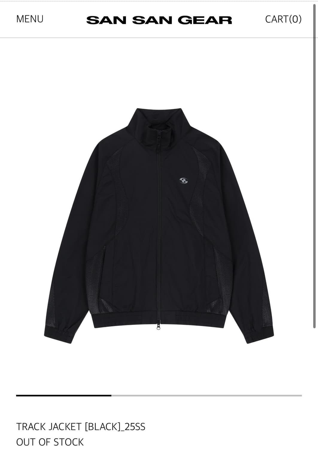 산산기어 트랙자켓 블랙 상품이미지1