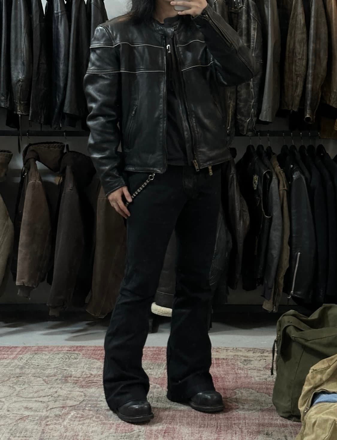 L) 00's 빈티지 레이싱 라이더 자켓 상품이미지3