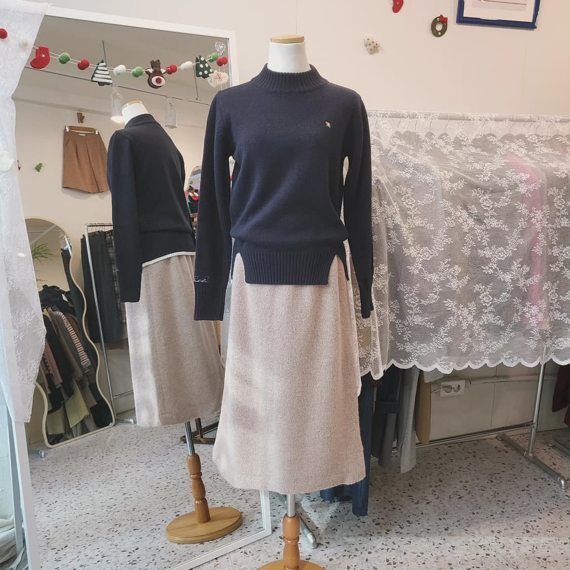 아놀드파마 모크넥 딥네이비 니트 상품이미지9