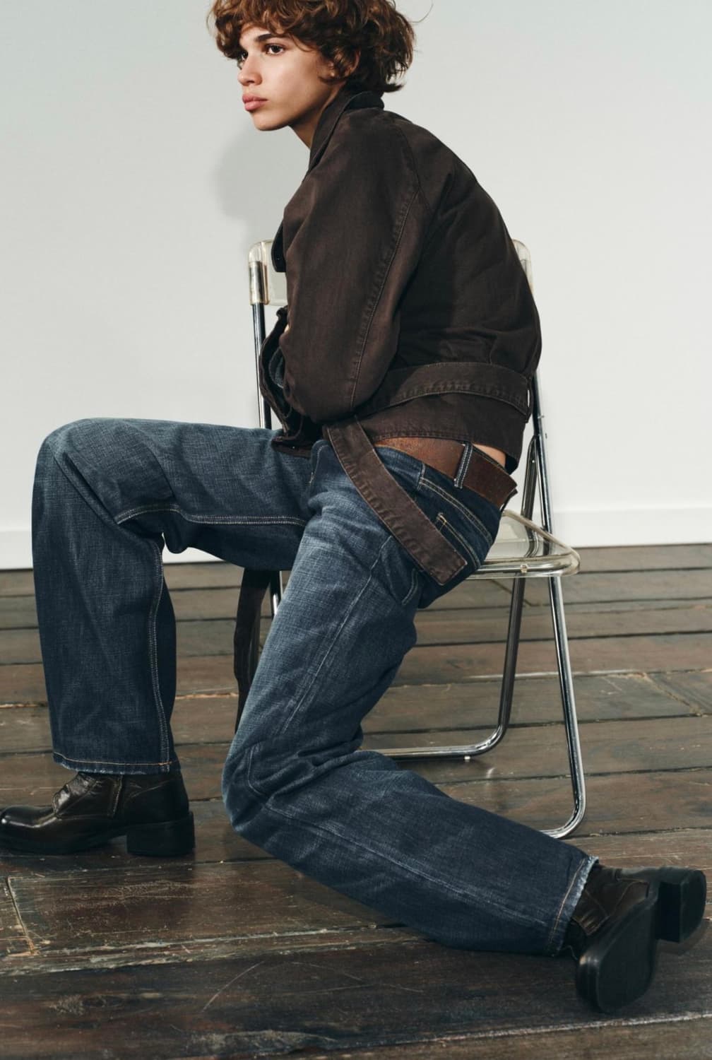 자라 벨트 코튼 자켓 상품이미지6