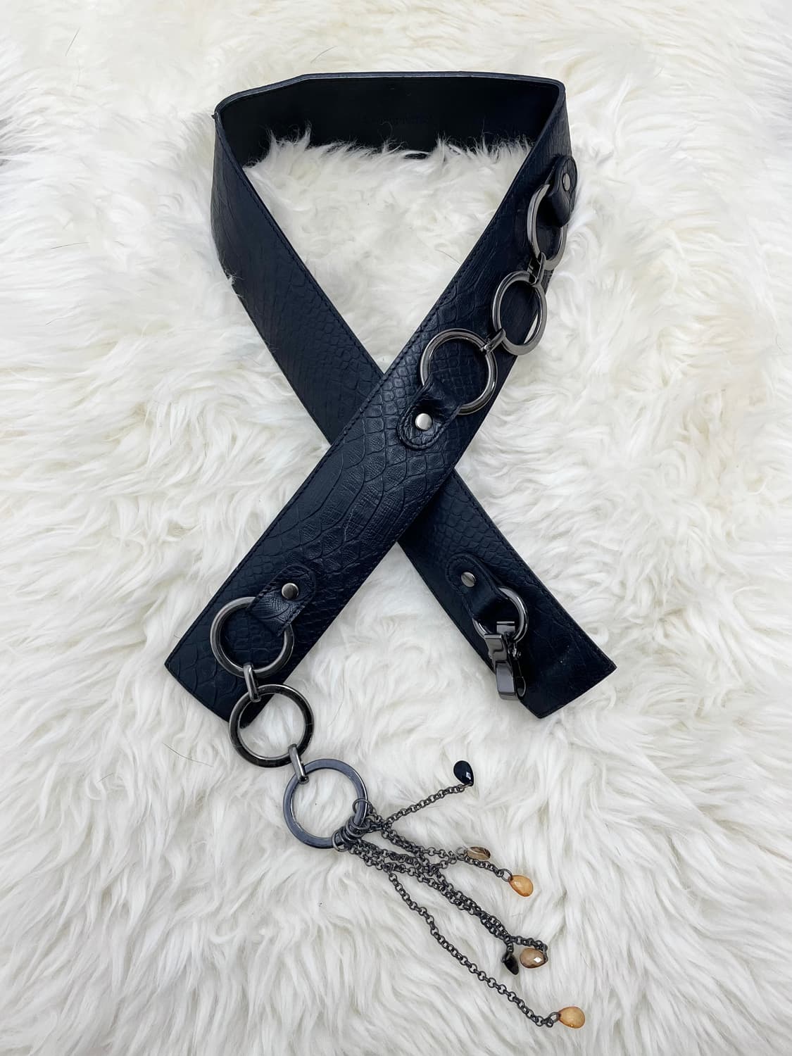 락시크 와이드 체인 레이어드 벨트 상품이미지4