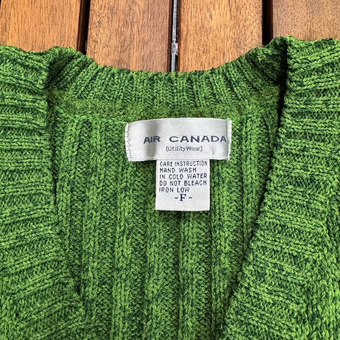 90s 에어 캐나다 승무원 니트 조끼 (M)   상품이미지4