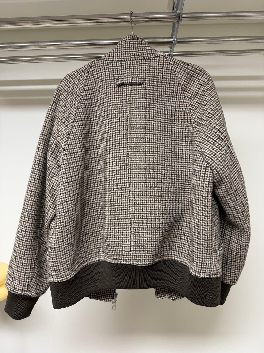 던스트 울 해링턴 자켓 건클럽 체크 상품이미지8