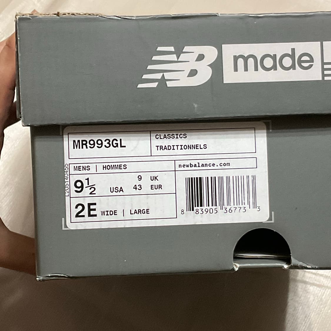 뉴발란스 993 그레이 275 상품이미지10