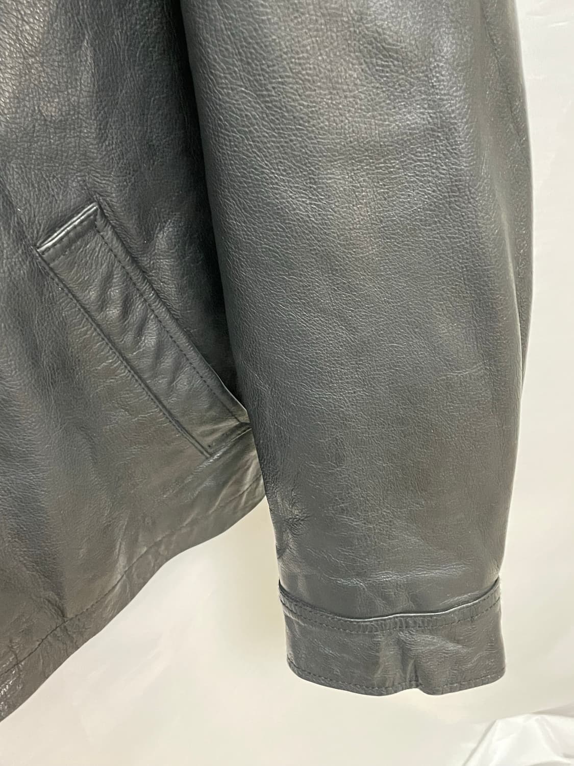 [D.O Archives] 90s 올드갭 레더 싱글 라이더자켓 블랙(M) 상품이미지4