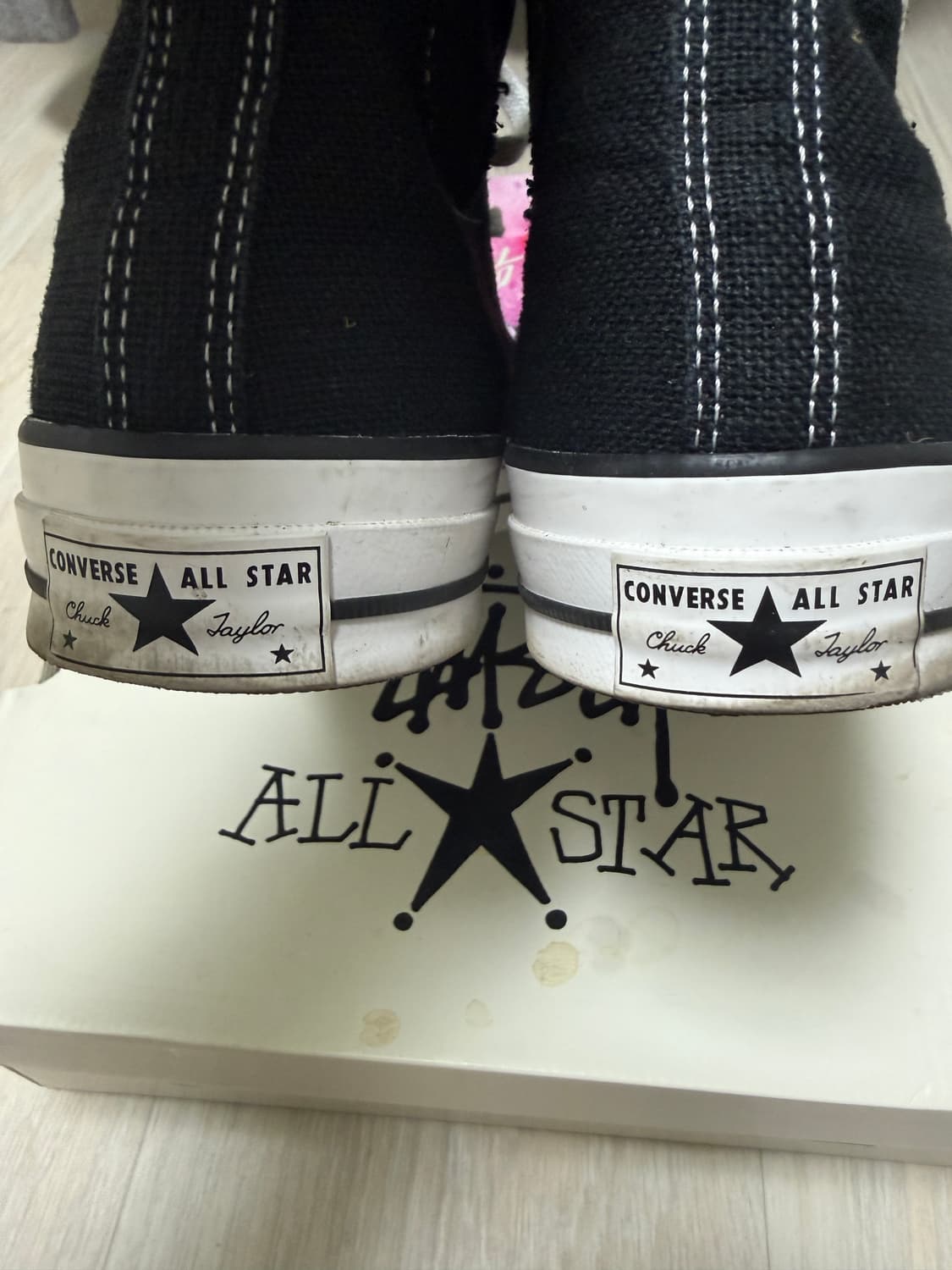 컨버스 x 스투시 척 70 하이 블랙 상품이미지8