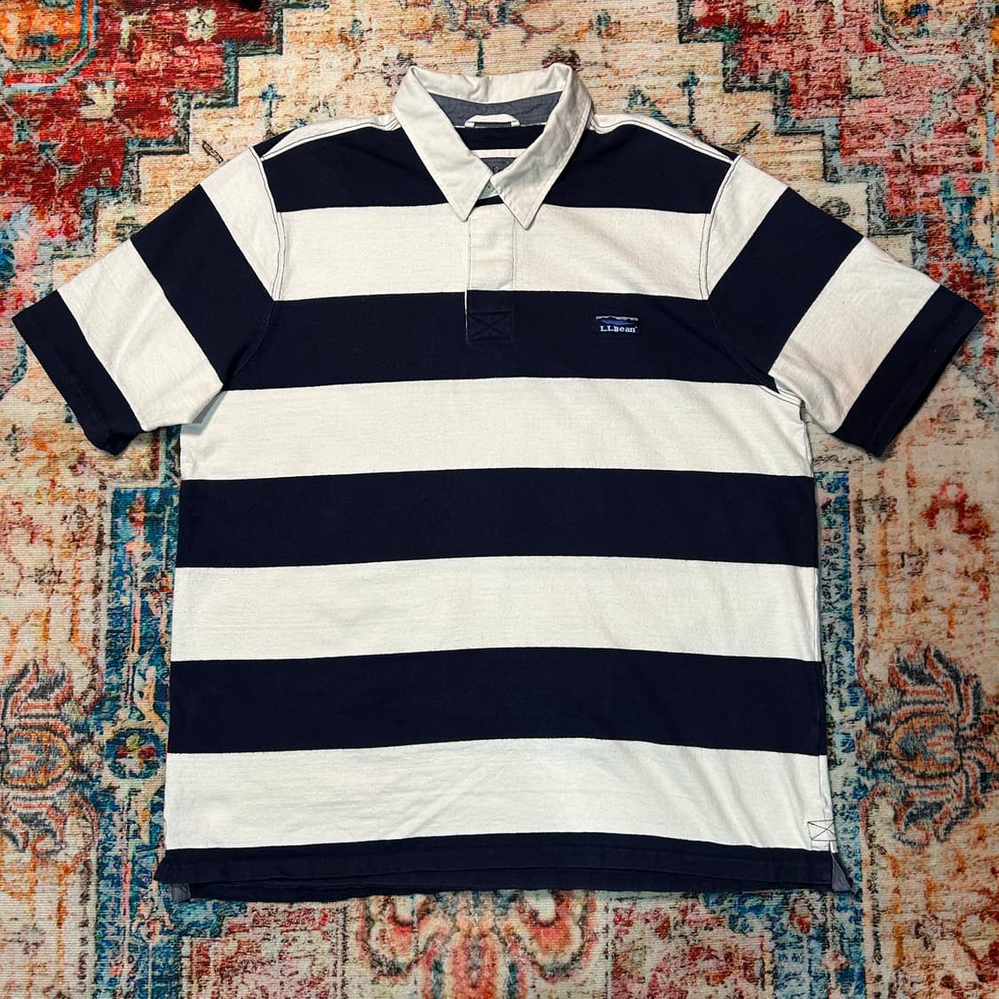 [XL] 엘엘빈 스트라이프 럭비 반팔 상품이미지1