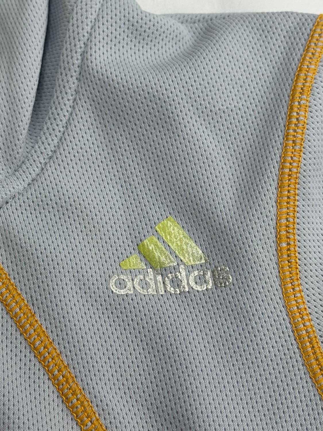 재팬 아디다스 그레이 네온 스티치 후드집업 져지 데코라 스포티   상품이미지4