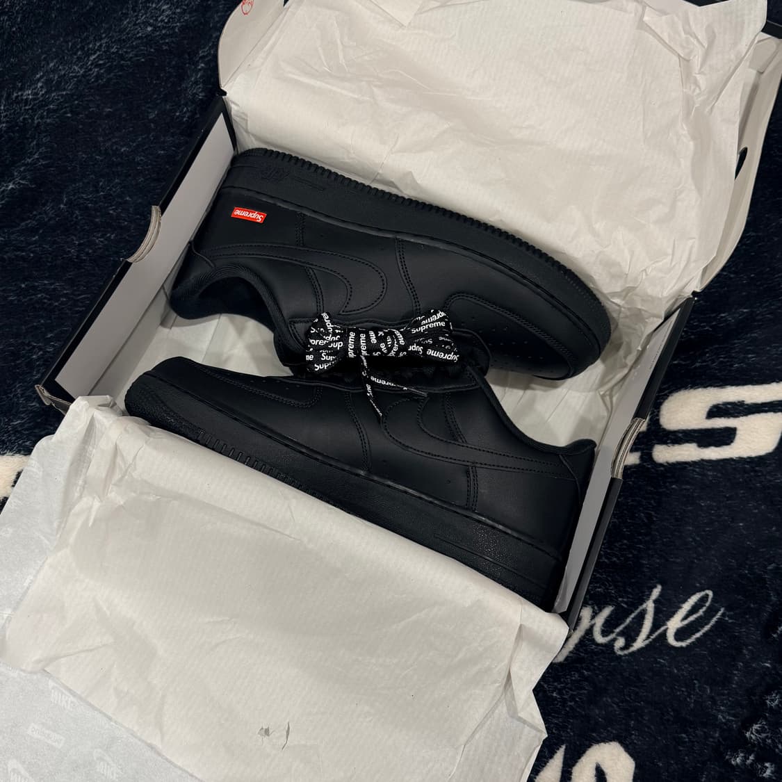 나이키 슈프림 에어포스 블랙 280 새상품 상품이미지1