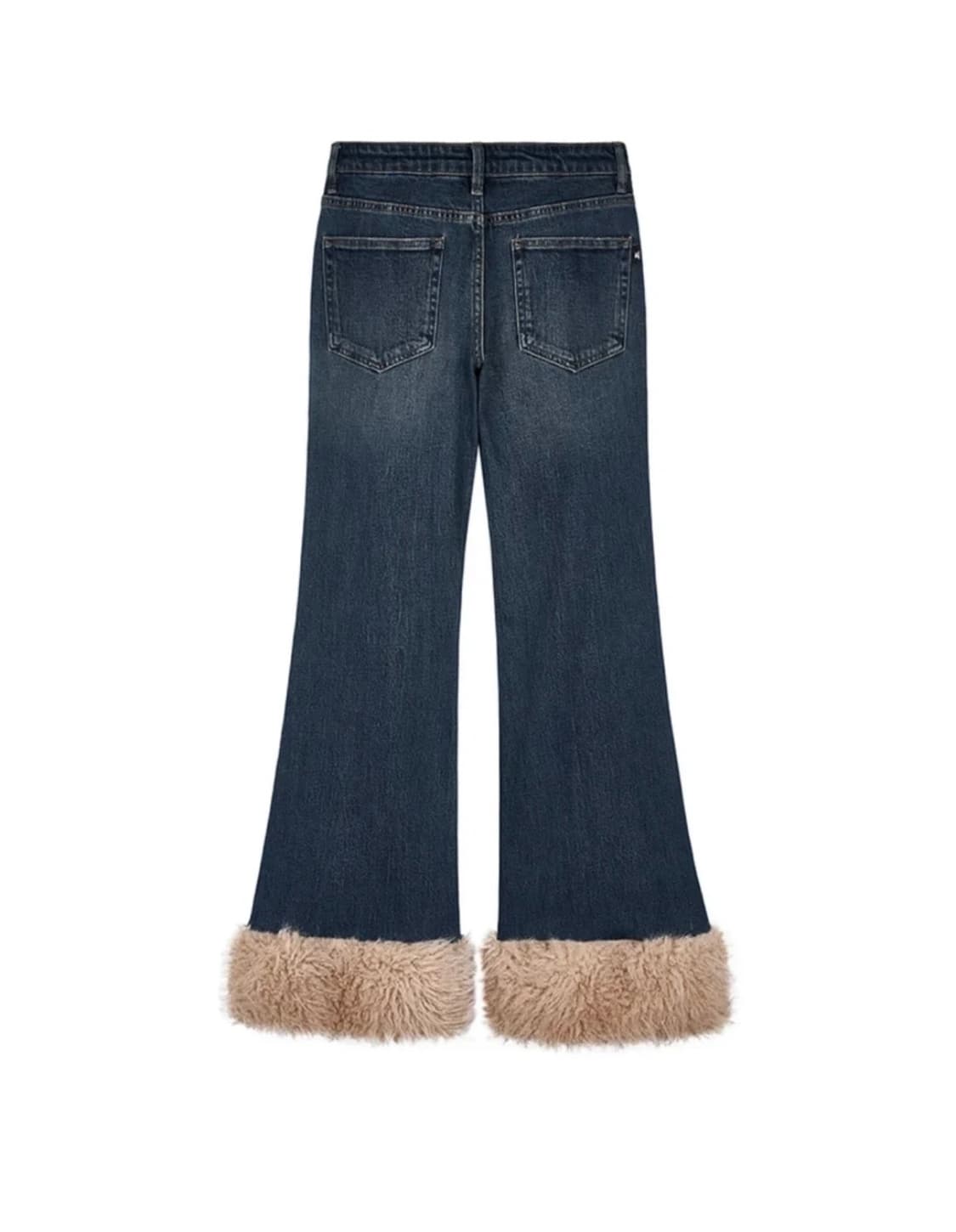 유쓰배쓰 Fur hem denim pants - S 상품이미지2