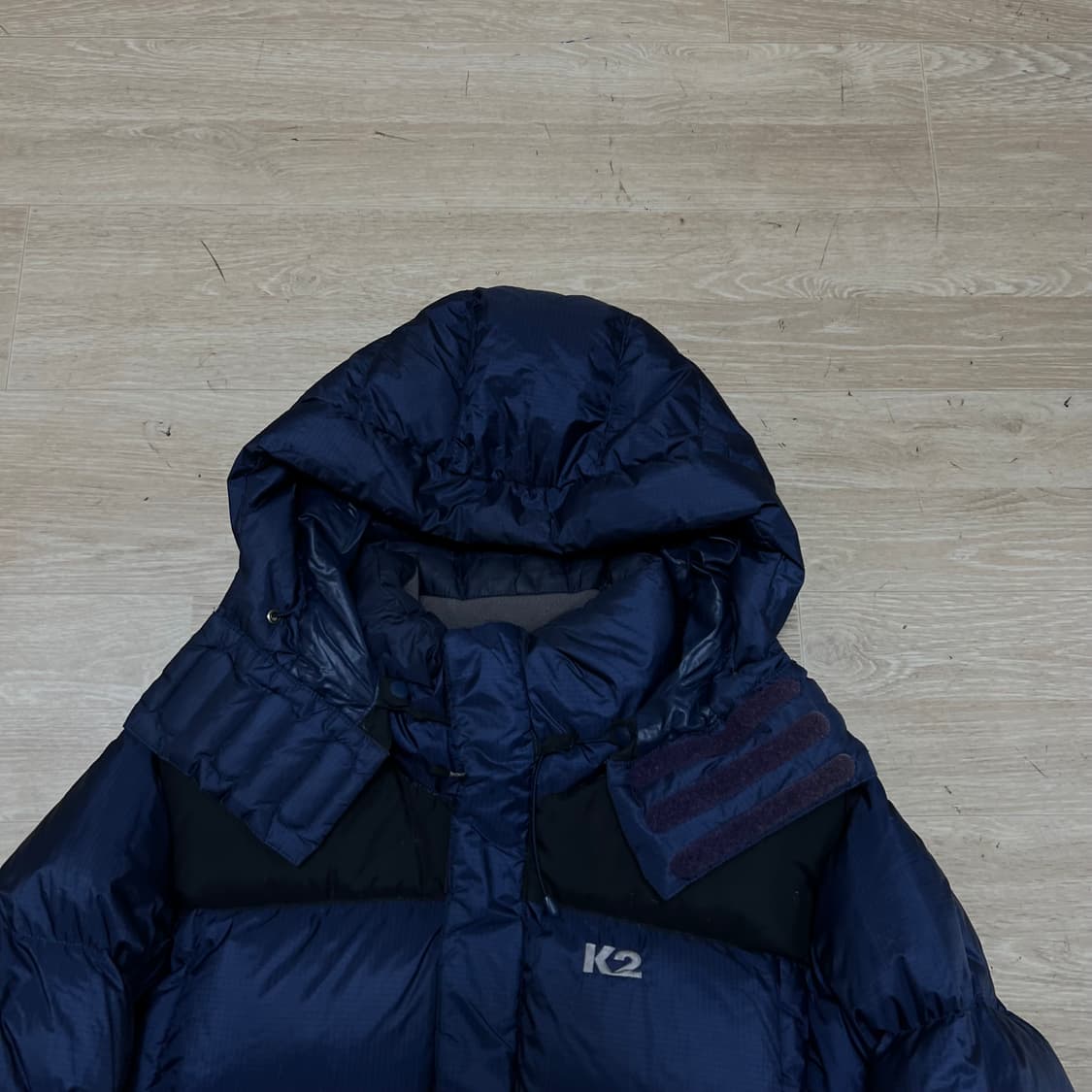 K2 윈드스토퍼 구스다운 700 후드 패딩 점퍼 [네이비] L/100 상품이미지2