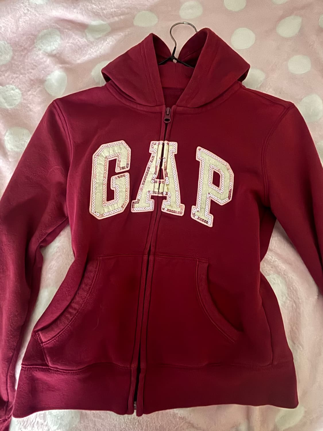 갭 빈티지 버건디후드티  상품이미지3