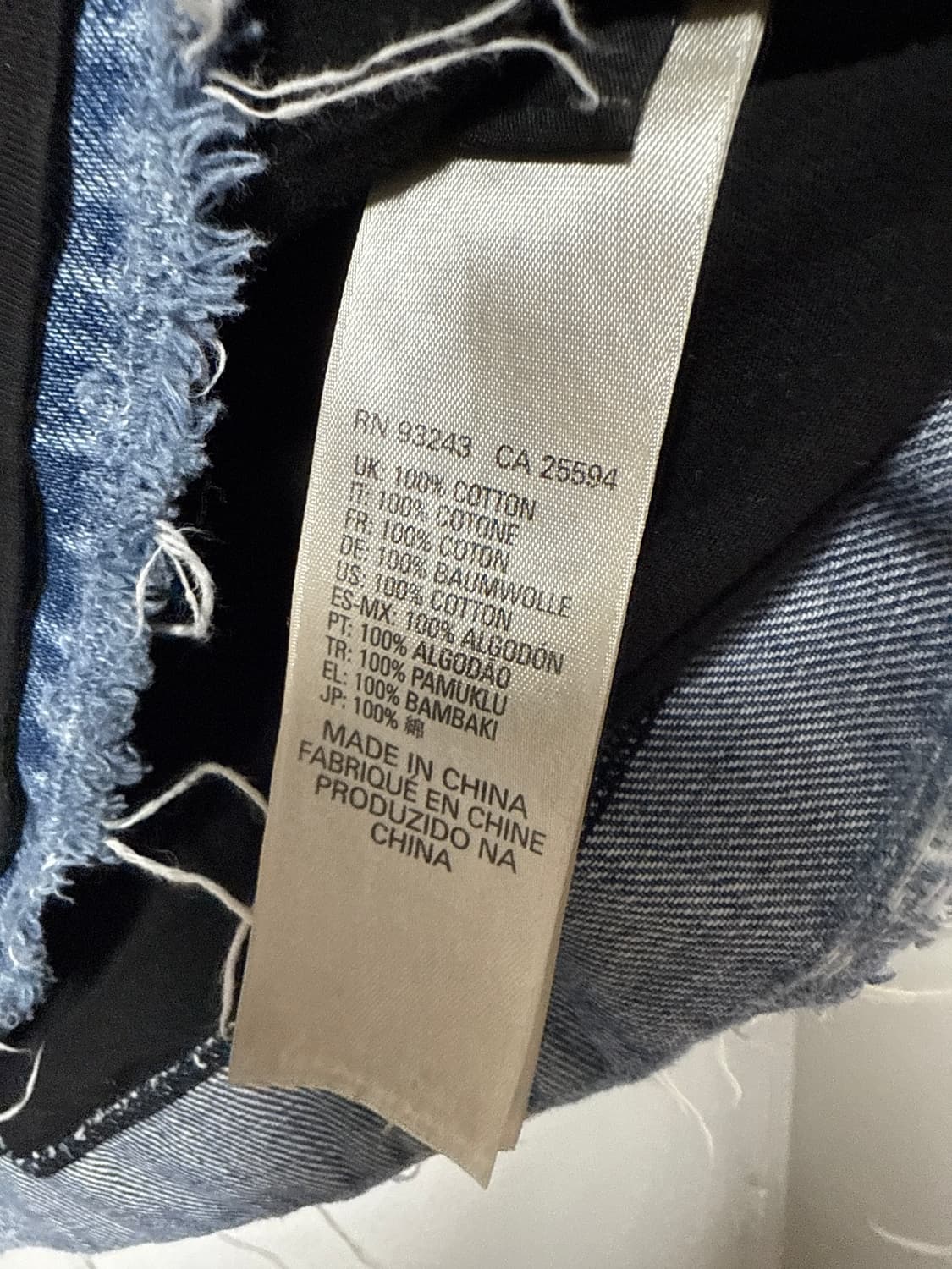 디젤 밑단 그런지 브이넥 데님 포켓 반팔티 상품이미지9