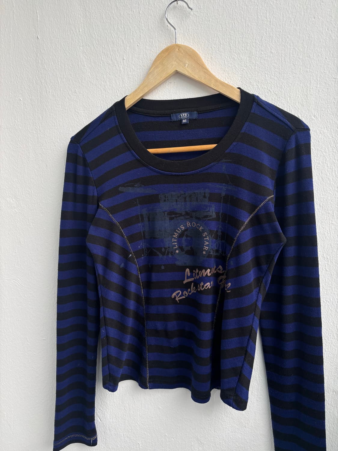 Vintage Blue Stripe Long Sleeve 상품이미지4