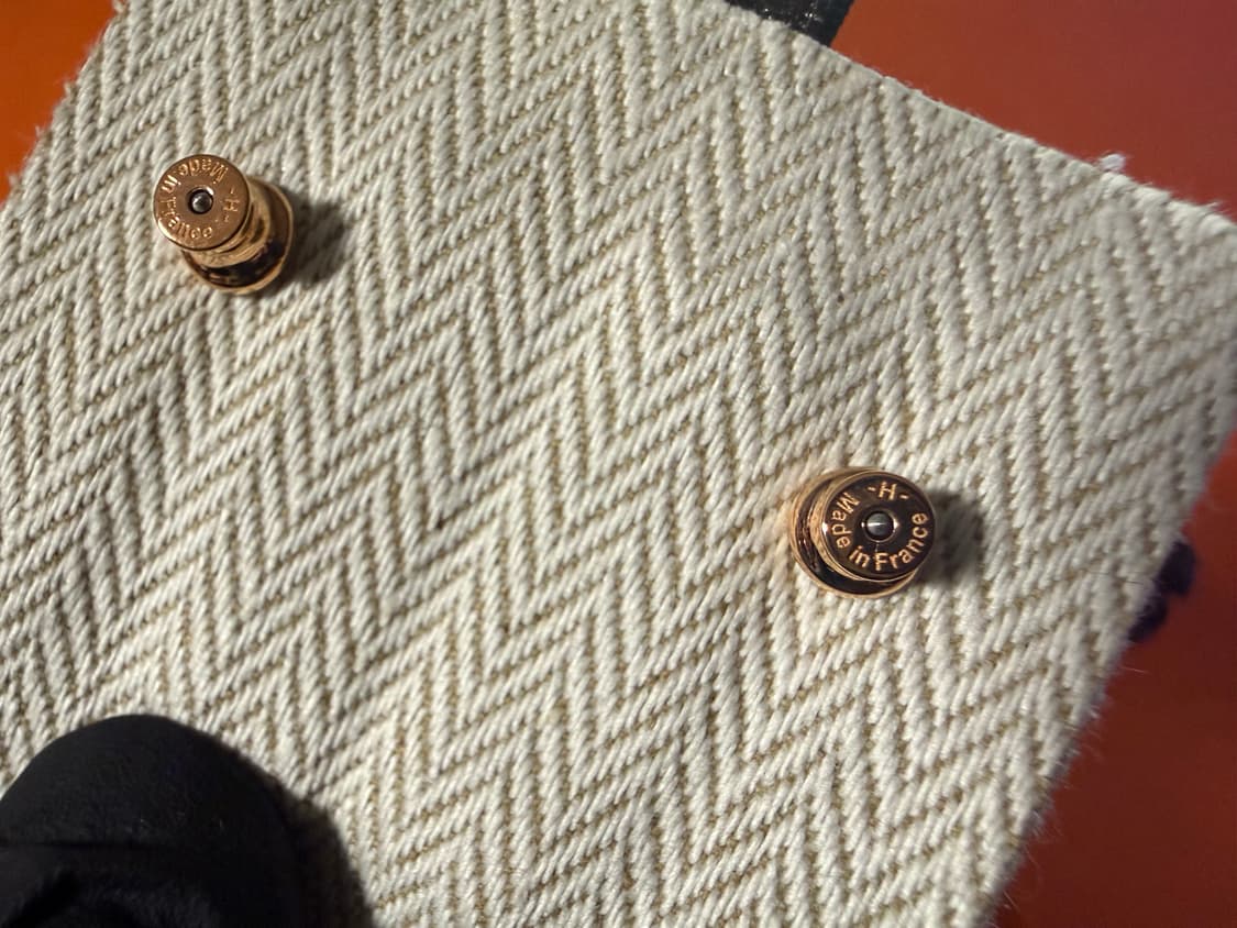 에르메스 미니팝아슈 귀걸이 로즈드라제/로즈골드 상품이미지5