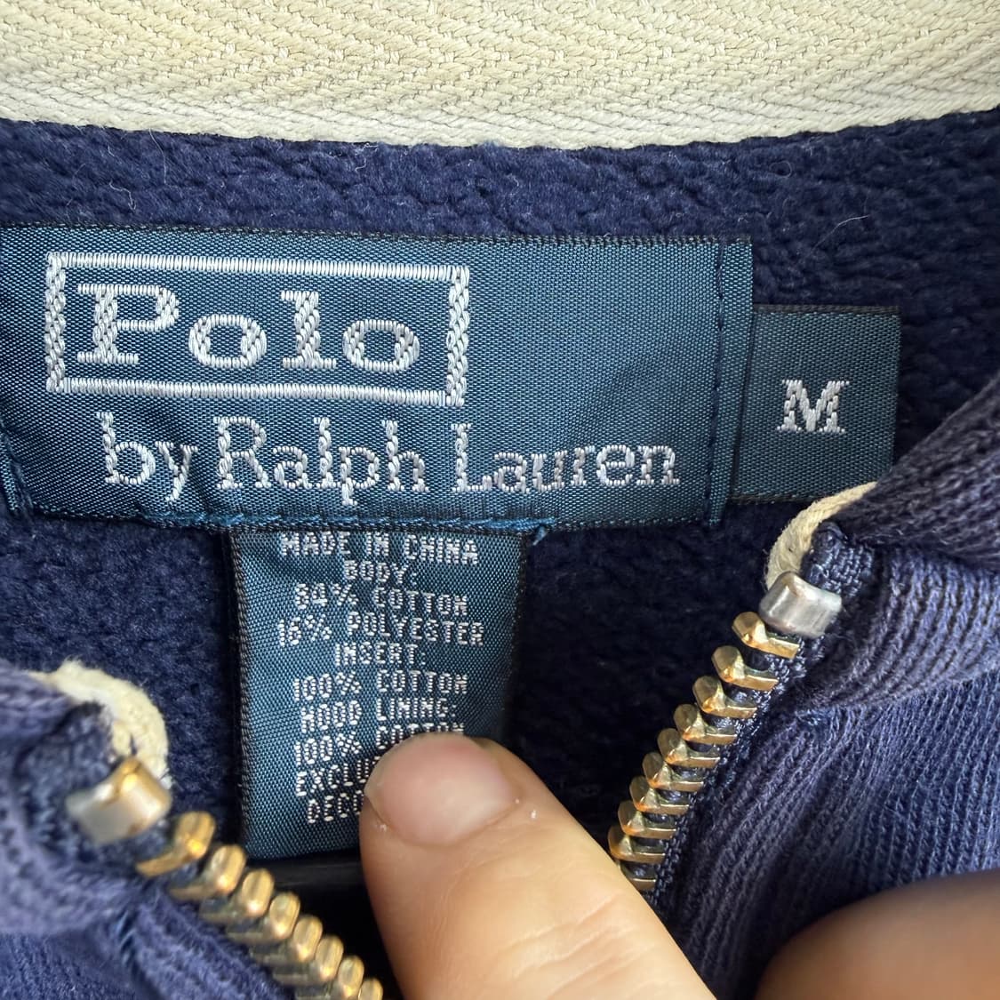 (M) 폴로 랄프로렌 레드포니 후드집업 네이비 상품이미지3