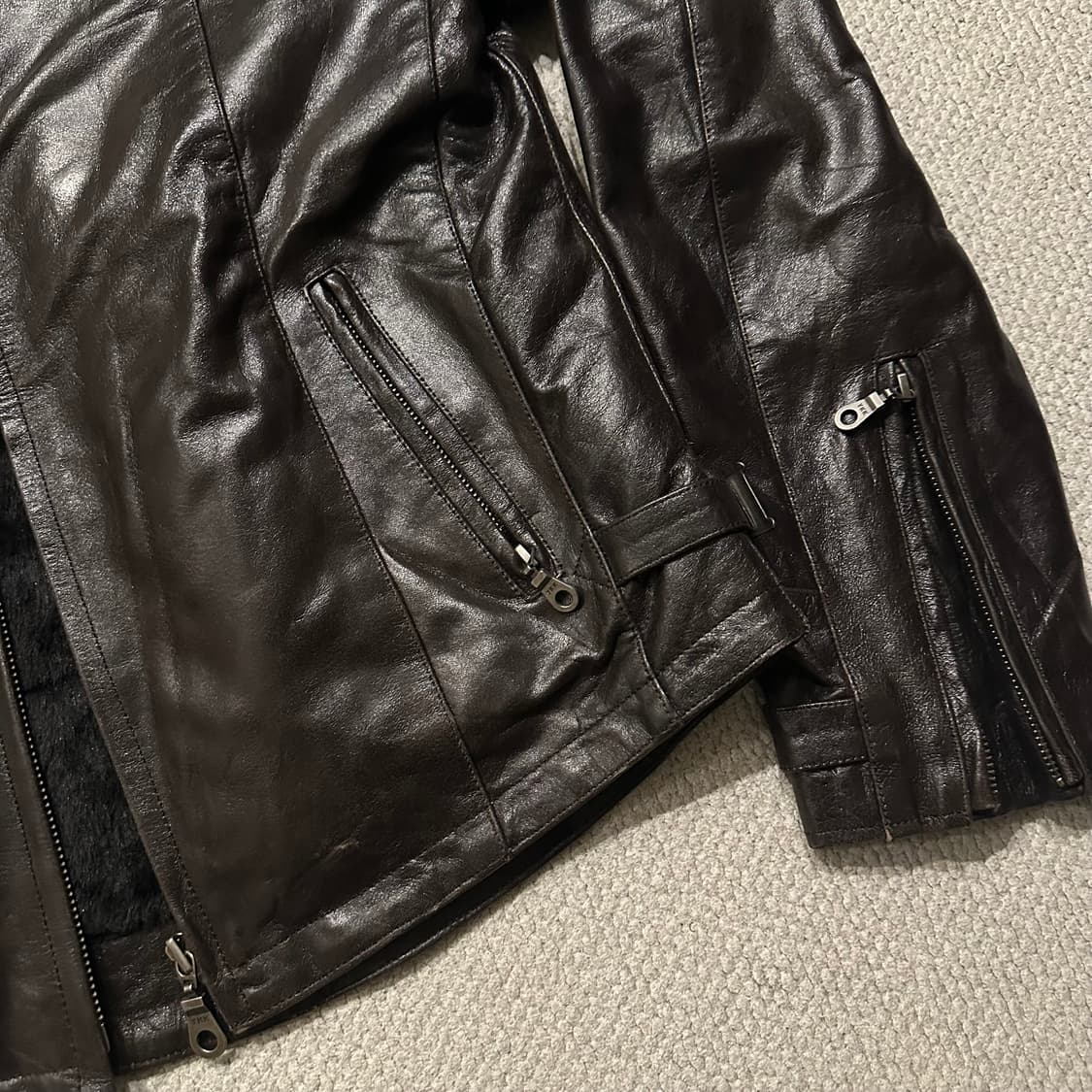 ROLE AND CODE 램스킨 레더 자켓 상품이미지7