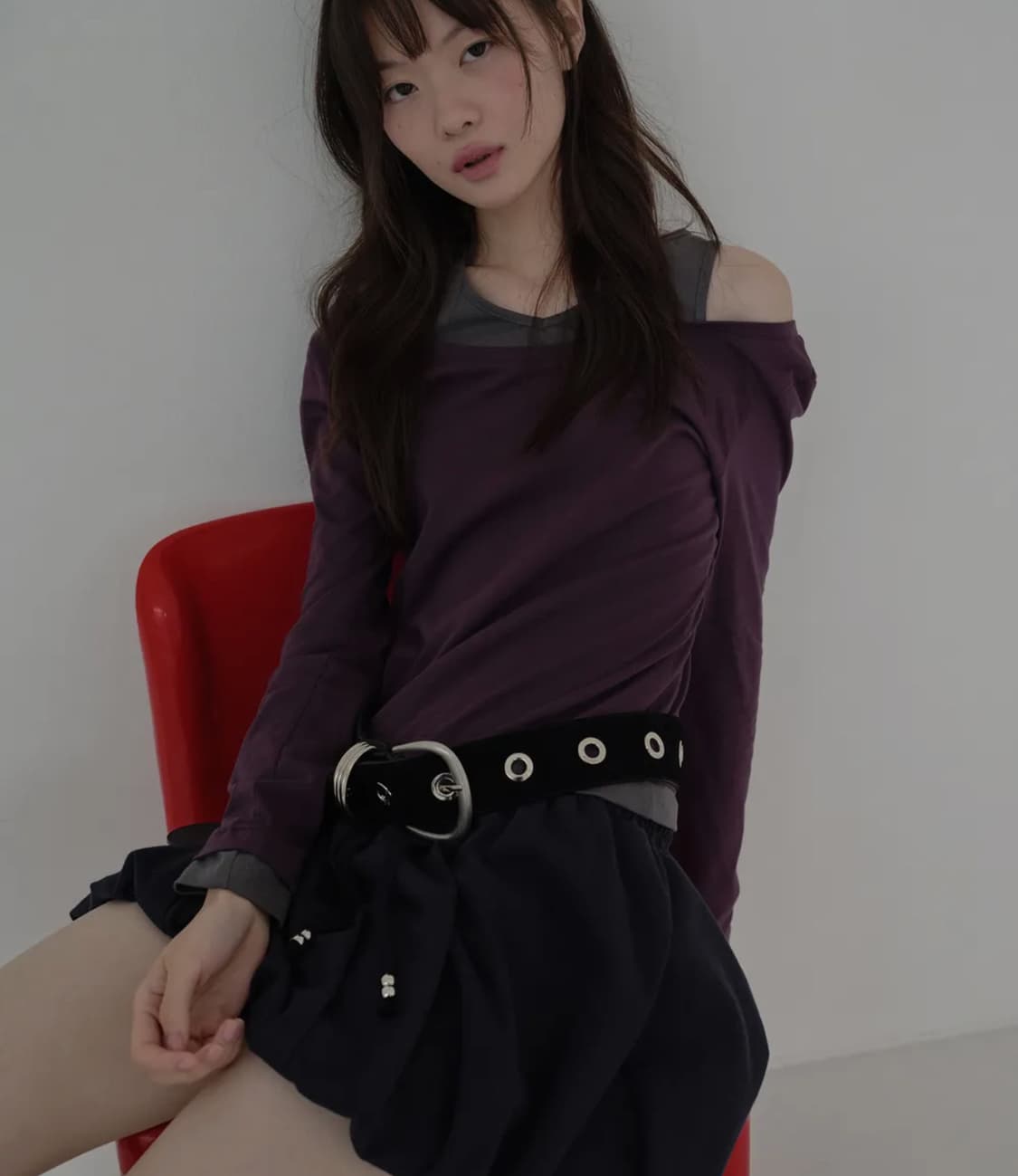 마가린핑거스 LAYERED CUTOUT T-SHIRT 상품이미지1